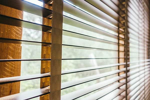 Blinds can reduce drafts